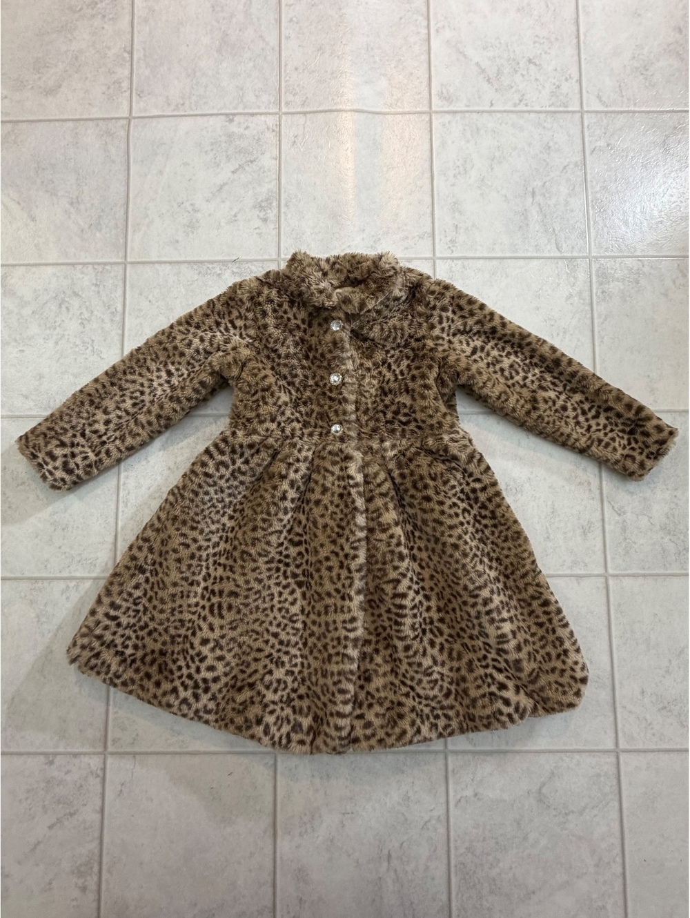 Biscotti Collezioni leopard faux fur coat